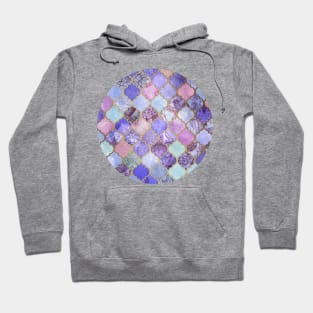 Royal Purple, Mauve & Indigo Decorative Moroccan Tile Pattern Hoodie